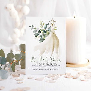 Simply Elegant Eucalyptus Greenery Bridal Shower Invitation