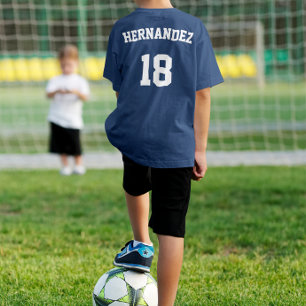 Soccer Team, Player Name & Jersey Number Custom T-Shirt