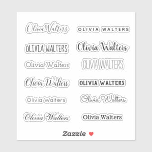 Stylish Name Sticker