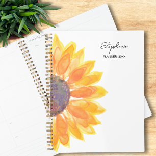 Sunflower Custom Name 2025  Planner