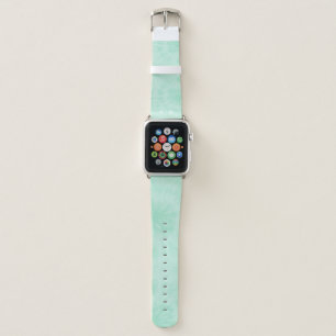 Tie Dye   Pastel Mint Green Monogram Apple Watch Band