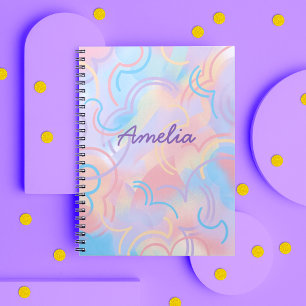 Tie Dye Rainbow Notebook