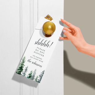 Timber Grove Wedding Welcome/Do Not Disturb Door Hanger