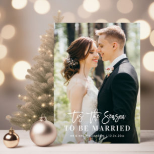 TIS THE SEASON   holiday wedding announcement