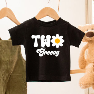 TWO Groovy Daisy 2nd First Birthday Toddler T-shirt