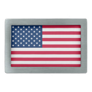 USA Flag Belt Buckle United States of America