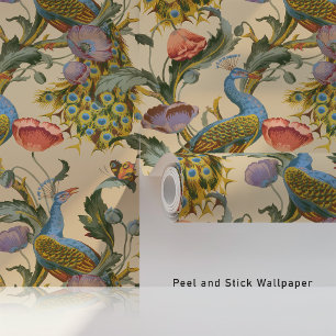 Vintage Peacocks Peel & Stick Wallpaper