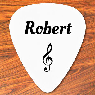 Violin Key Personalized Custom Name Guitar Pick