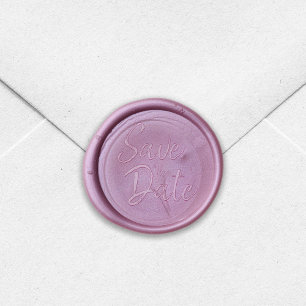 Wedding Script Save the Date Wax Seal Sticker