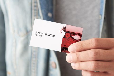 where to hand out business cards