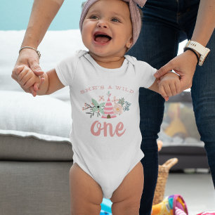 Wild One   First Birthday Baby Bodysuit