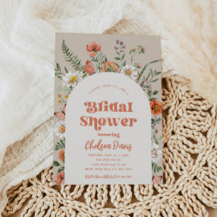 Wildflower Bridal Shower Invitation   Bridal