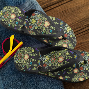 William Morris Persian Floral Flip Flops