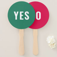 Yes No Game | Modern Bright Red Green